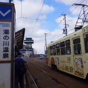 湯の川駅まで歩いたほうがいい