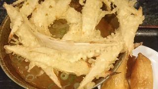 ごぼう天うどん大盛を食べました。