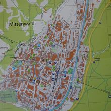 観光案内所でもらった地図