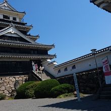 天守閣の横ではコーヒー等が飲めました。