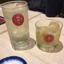 ウイスキーに梅酒サワー