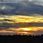 日本海に沈む夕日が素晴らしい