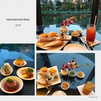 ビュッフェの他にホットミールのプレートもサーブされます