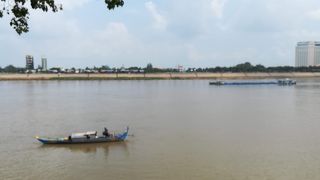 プノンペンを流れる大河