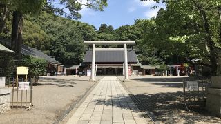 水戸：常磐神社、偕楽園の入口に