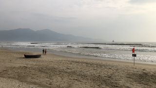 広々したビーチ