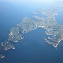 四国は佐田岬上空を飛行中～