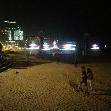 夜の海雲台ビーチ