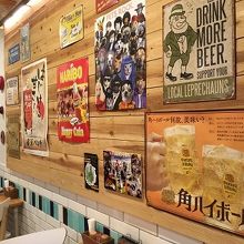 店内のインテリアがいい雰囲気です。