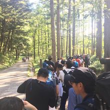 長蛇の列でした