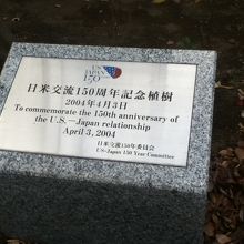 説明プレート付近