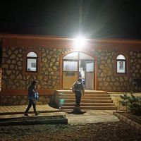 フロント棟でチェックイン。