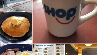 IHOPはタモン中心部にあるが、GPOにもあってパンケーキは定番