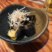 茄子の田舎似煮。この日のお気に入りです。