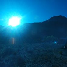 朝日が昇る瞬間です