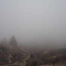 霧で全く見えないウチヒサル