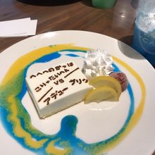 コラボメニューのデザート