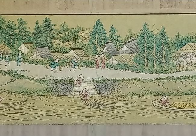 優しい雰囲気の壁画