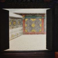 東照宮に寄贈された絵画　立体感があり、吸い込まれる