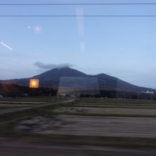 磐梯山がきれいに見えます。