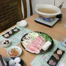 夕食・しゃぶしゃぶなど会席