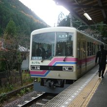 鞍馬からの帰りに乗車した電車