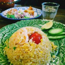 タイ料理ランチ　カオパットクン