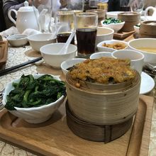 上海蟹の蒸しご飯が美味しかったです