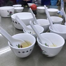 食事の前にお茶で掃除