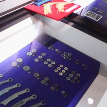 江戸時代の銅銭など多数展示