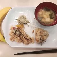 マラソン参加者のためにちょっと早めに準備してくれた朝食