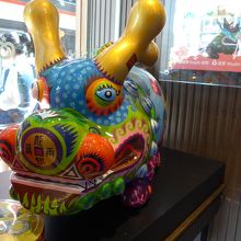 店内一番奥の展示物