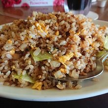 タコスのミートを使った焼きめしも、おすすめです。