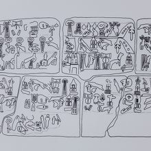 象形文字がかかれている