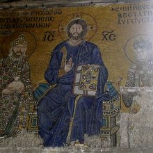 キリストと皇帝コンスタンティヌス9世、皇后ゾエ