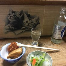 お通しと日本酒