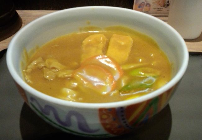 きしめんのカレーうどんにはまります。