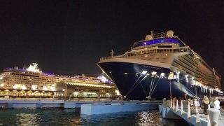 カリブ海の島を巡る豪華客船がずらり！