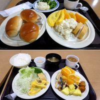 １泊目と２泊目の朝食。和洋どちらも可。