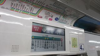 渋谷駅から乗車し下北沢駅で下車しました