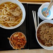 肉うどん・肉そば・ミニかき揚げ丼