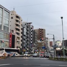 本所吾妻橋駅付近