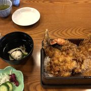 登録文化財での老舗の天丼