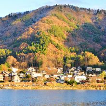 河口湖東岸