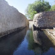 Falaj Daris公園ではアフラージの水路を見ることができました