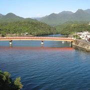 ふれあいパーク安房公園から見る安房川