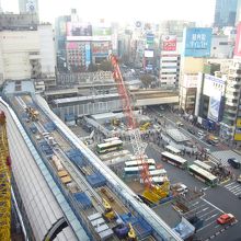 まだまだ工事の続く渋谷駅周辺