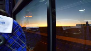 夜明けを見ながら