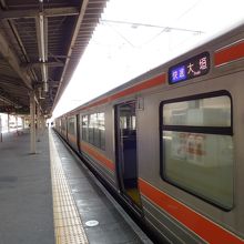 豊橋駅にて、大垣まで快速運転