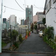 青山公園の入口です。乃木将軍墓道から北側の奥に入ります。